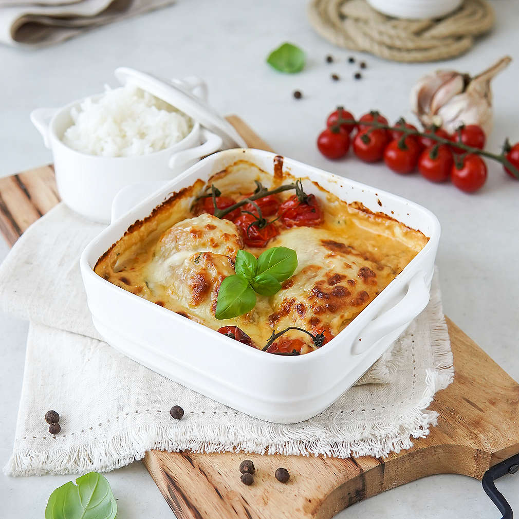 Recept | Zapekan kuracie prsia s mozzarellou | Kaufland