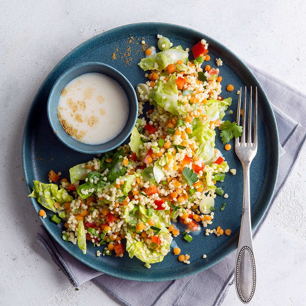 Lauwarmer Linsen-Hirse-Salat - Rezept | Kaufland