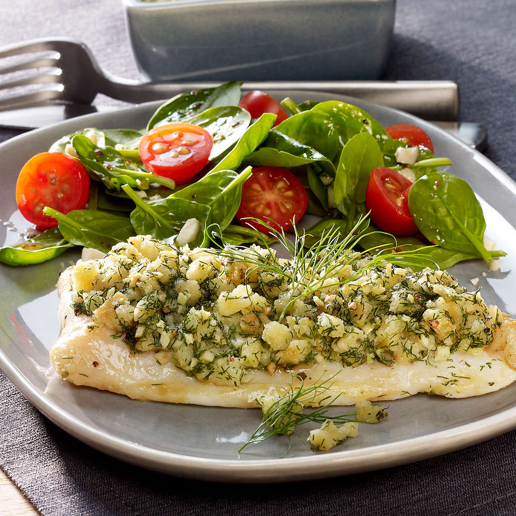 Pangasius in Ingwerkruste mit Erdnuss-Spinat - Rezept | Kaufland