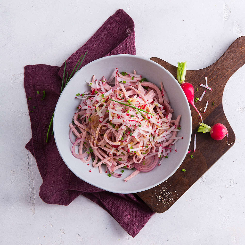 Bayerischer Wurstsalat mit Himbeeressig - Rezept | Kaufland