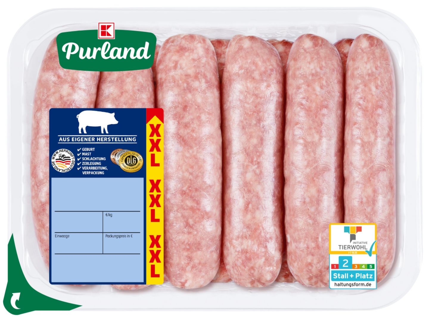 K-PURLAND Bratwurst XXL 