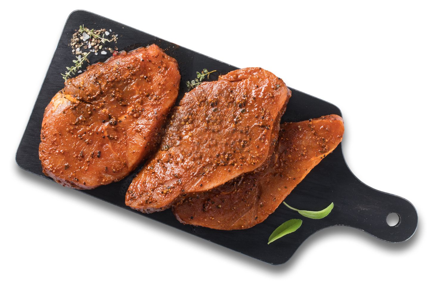 K-PURLAND Hüftsteak Pfeffer Style, vom Schwein, mariniert