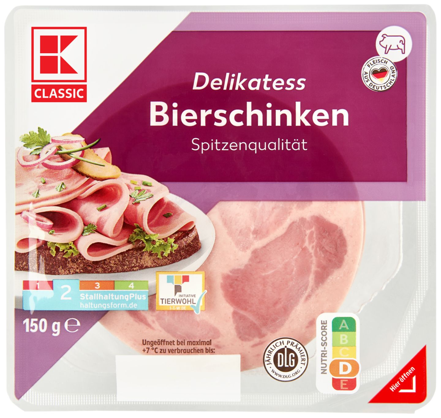 K-CLASSIC Bierschinken oder Kräuter-Schinkenwurst