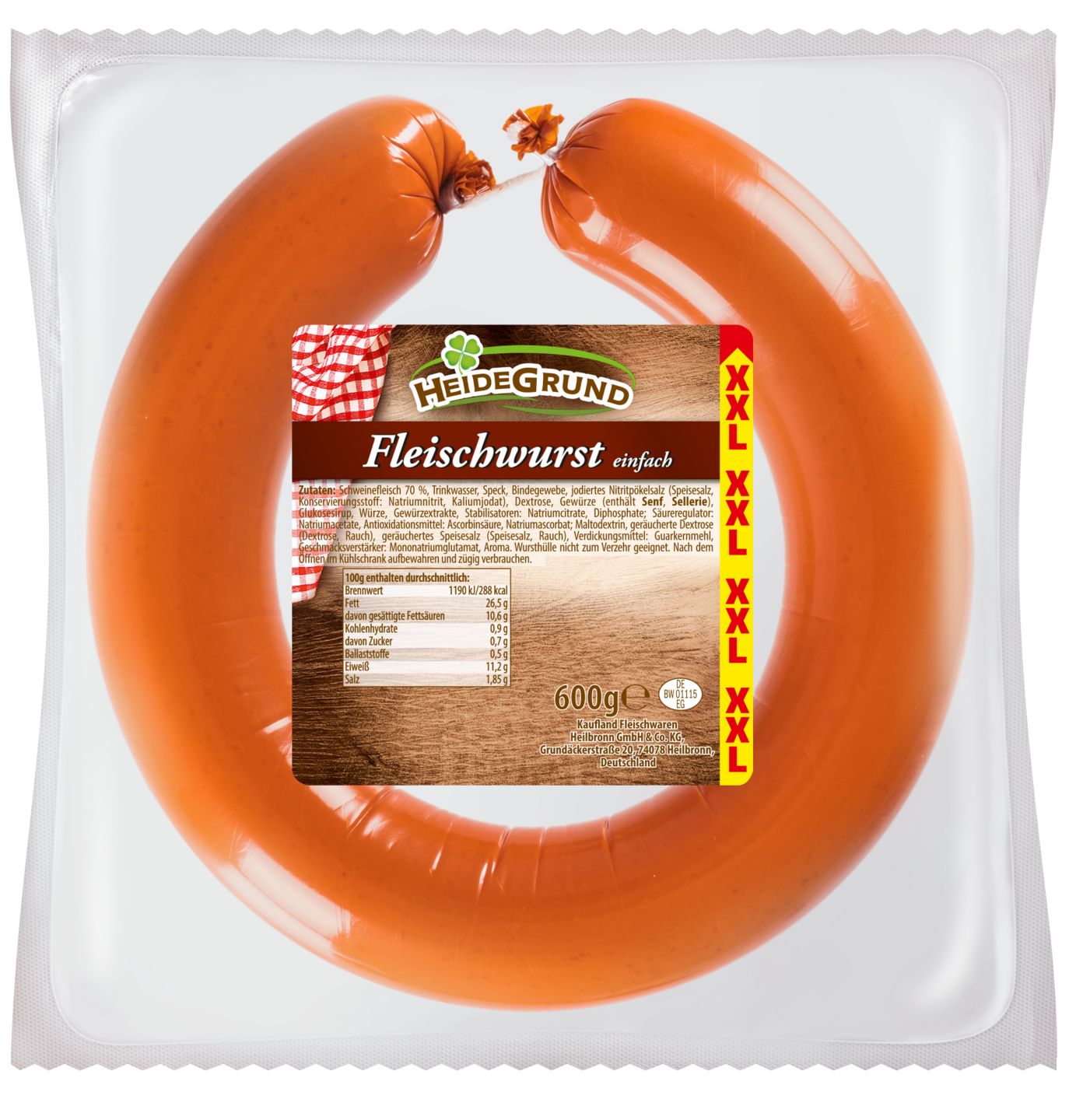 HEIDEGRUND Fleischwurst XXL