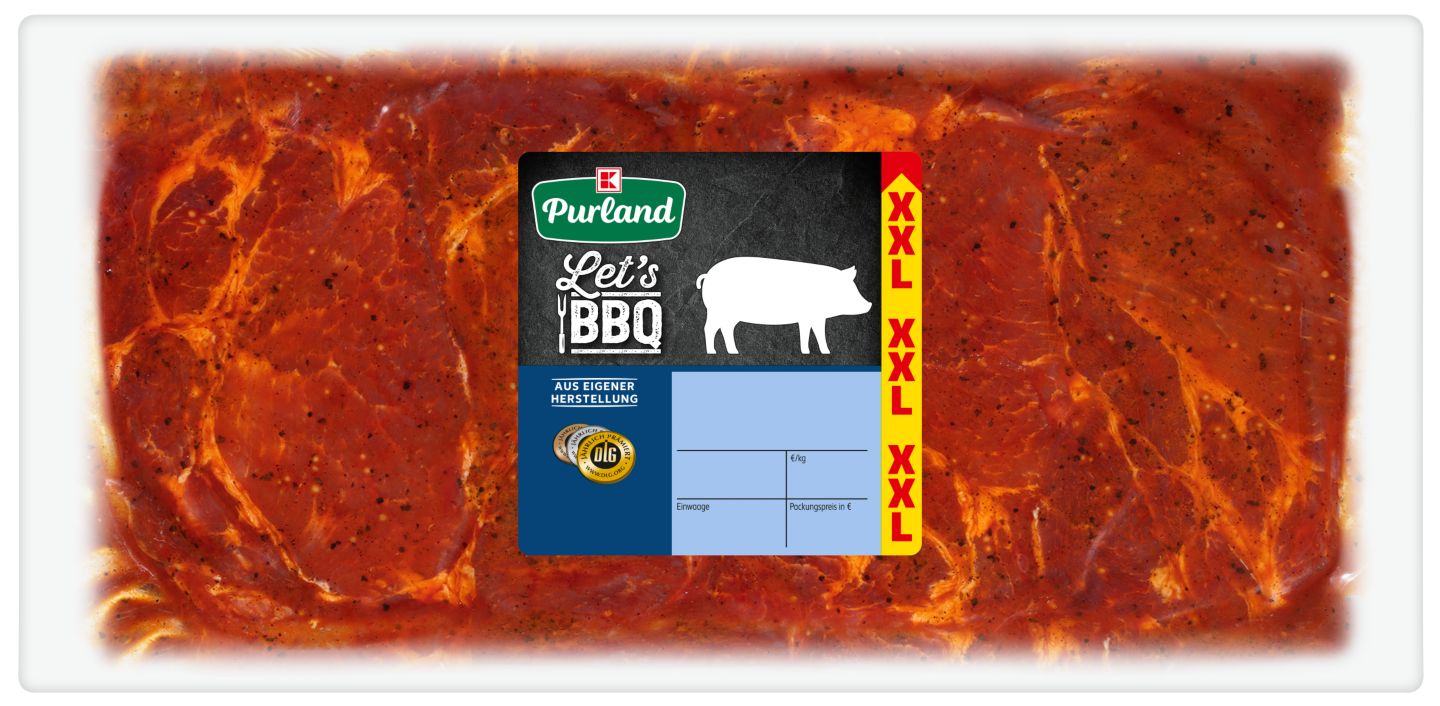 K-PURLAND Schweinenackensteak Mexico Style XXL