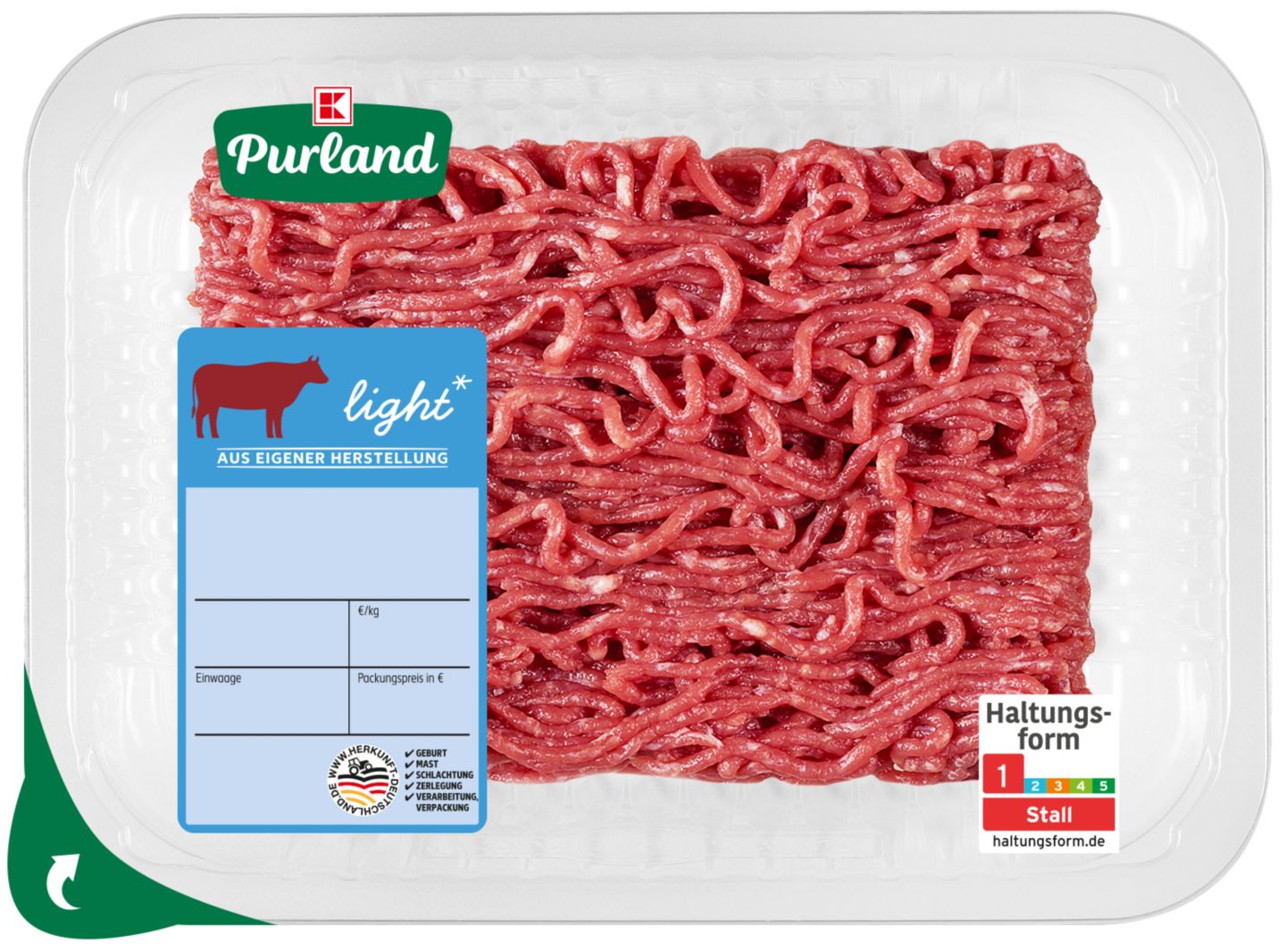 K-PURLAND Rinder-Hackfleisch light