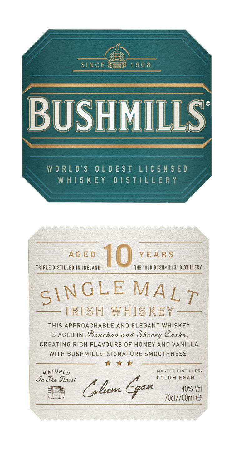 Изображение на Bushmills Ирландско уиски
10-годишно