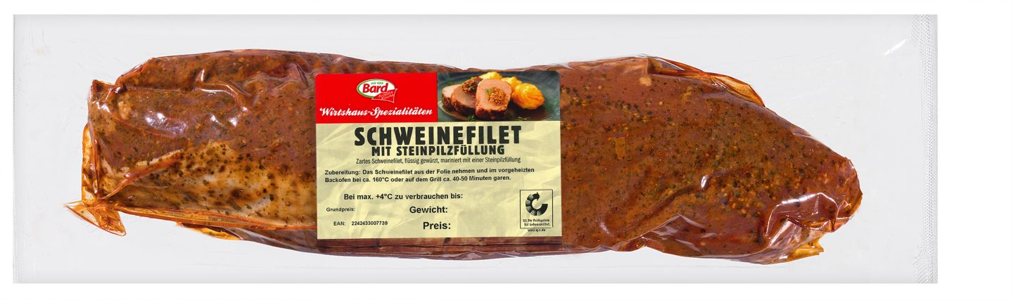 BARD Schweinefilet mit Steinpilzfüllung