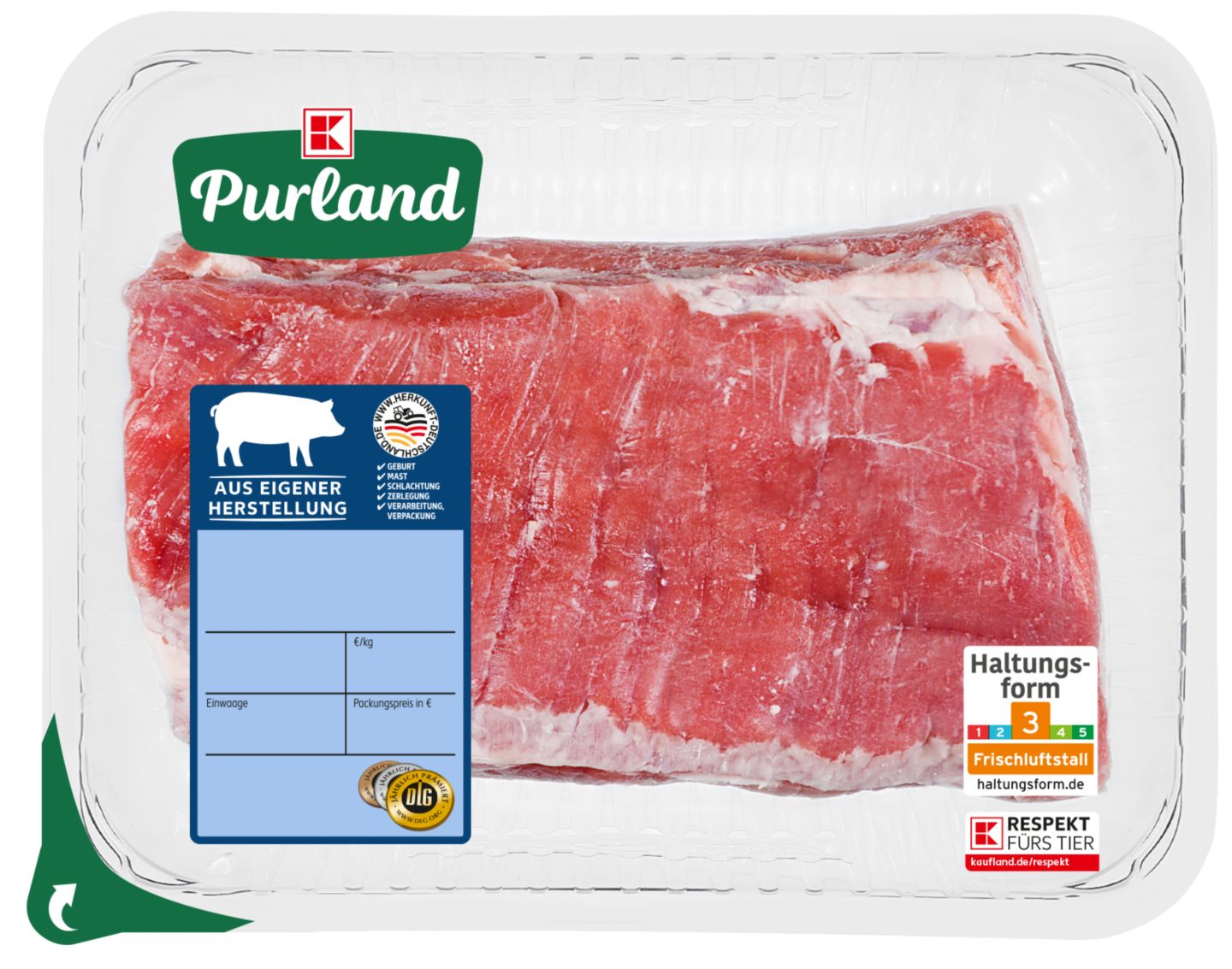 K-PURLAND Schweinebauch mit Knochen