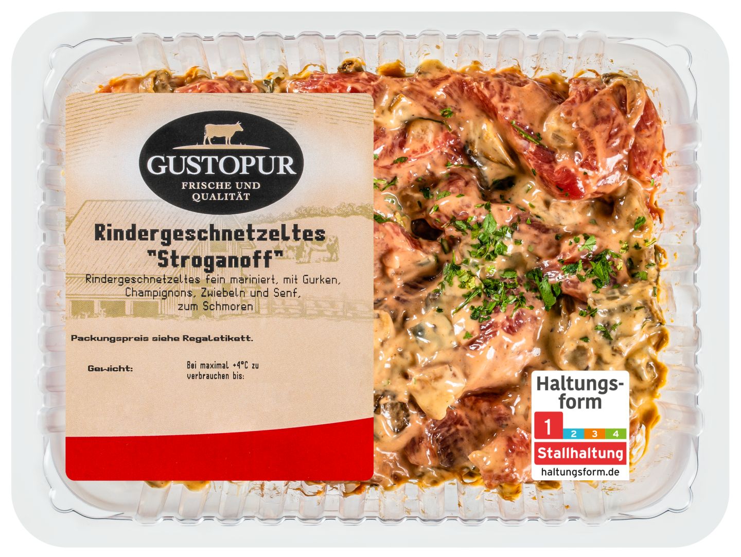 GUSTOPUR Geschnetzeltes »Stroganoff« vom Rind