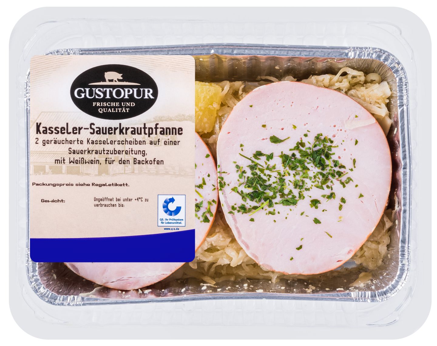 GUSTOPUR Schnelle Küche Kasseler-Sauerkrautpfanne