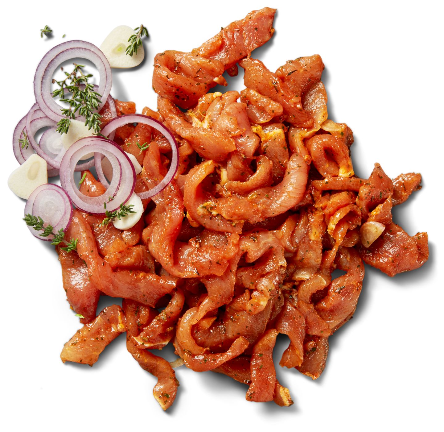 K-WERTSCHÄTZE Geschnetzeltes vom Schwein nach griech. Art gewürzt