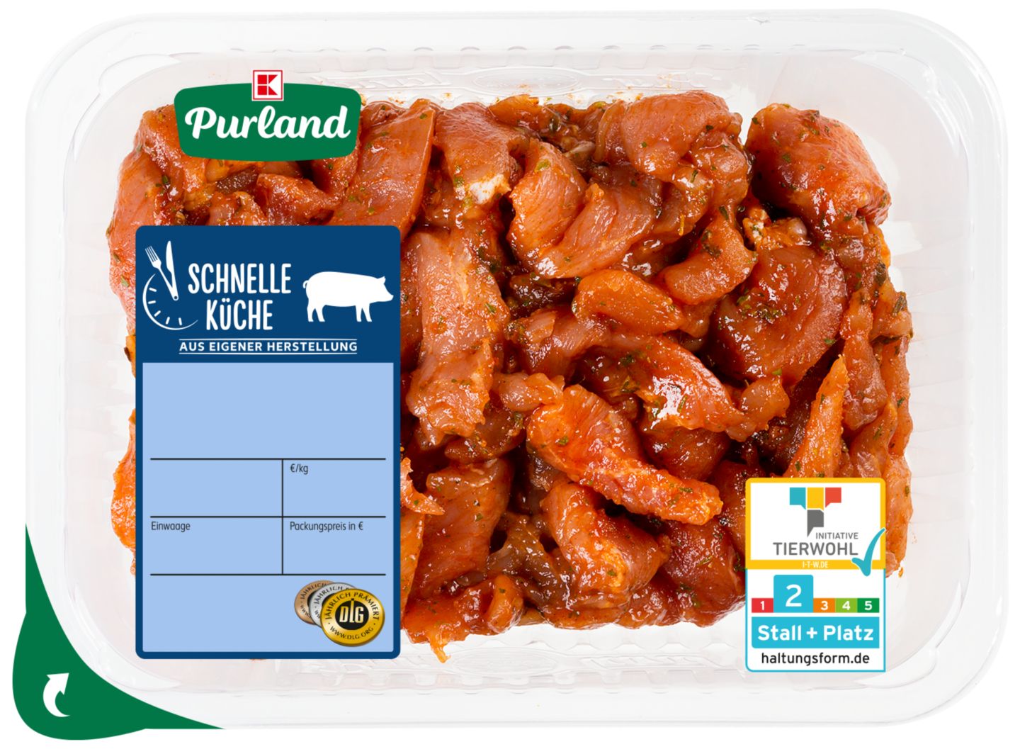 K-PURLAND Schnelle Küche Geschnetzeltes Gyros Art