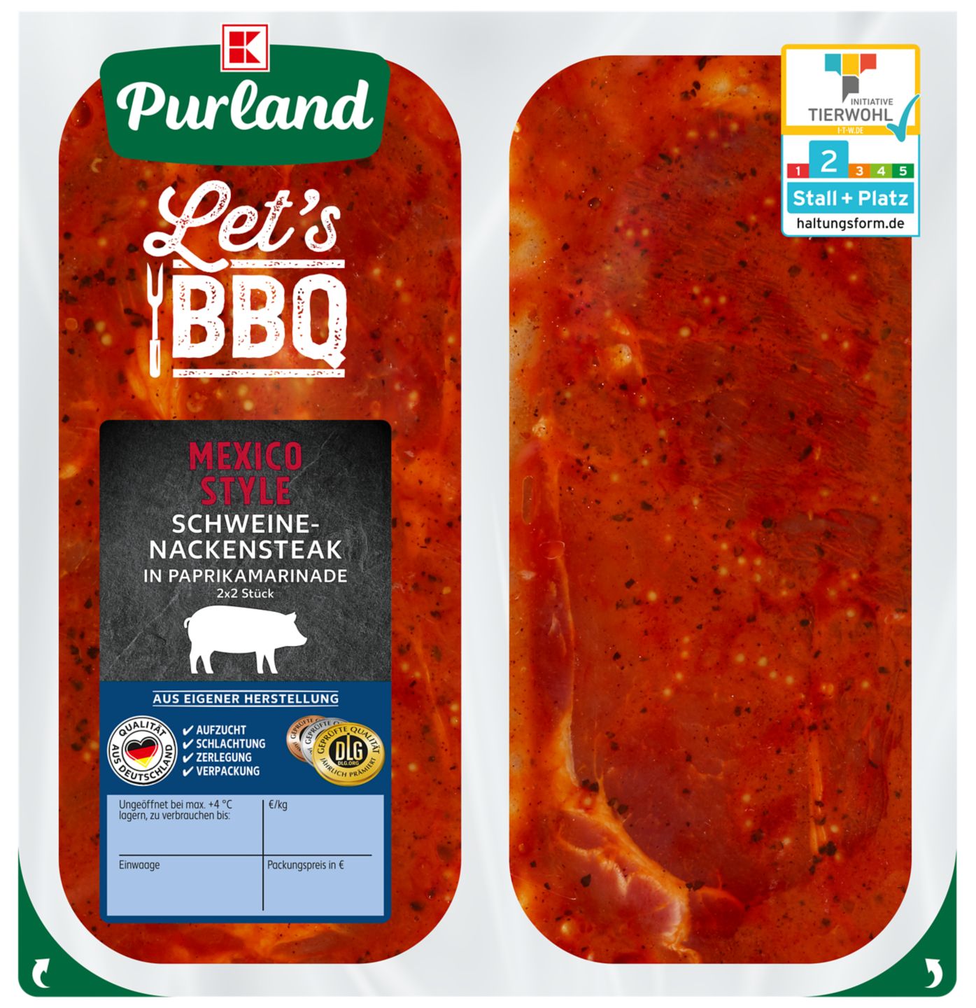 K-PURLAND Steak Mexico Style oder Kräuter Style