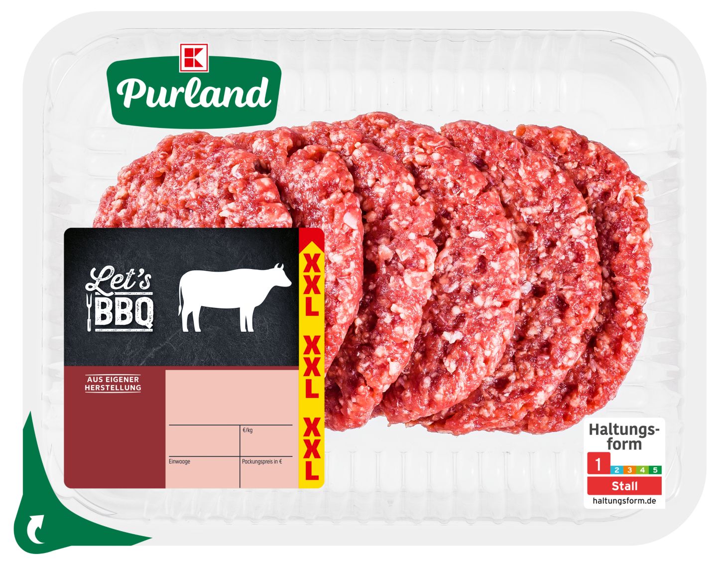 K-PURLAND Hamburger vom Rind XXL