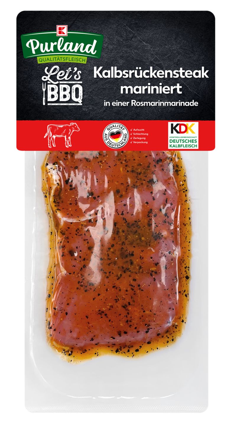 K-PURLAND Kalbsrückensteak in Rosmarinmarinade