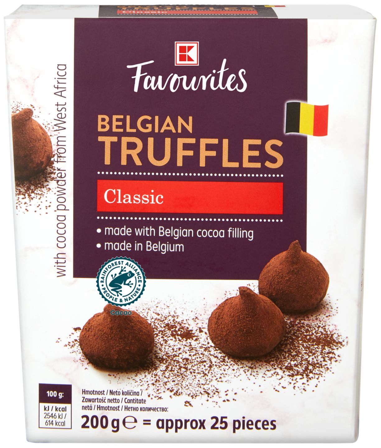 K-Favourites Belgian truffles
MPC 2.5.2025=3,39€