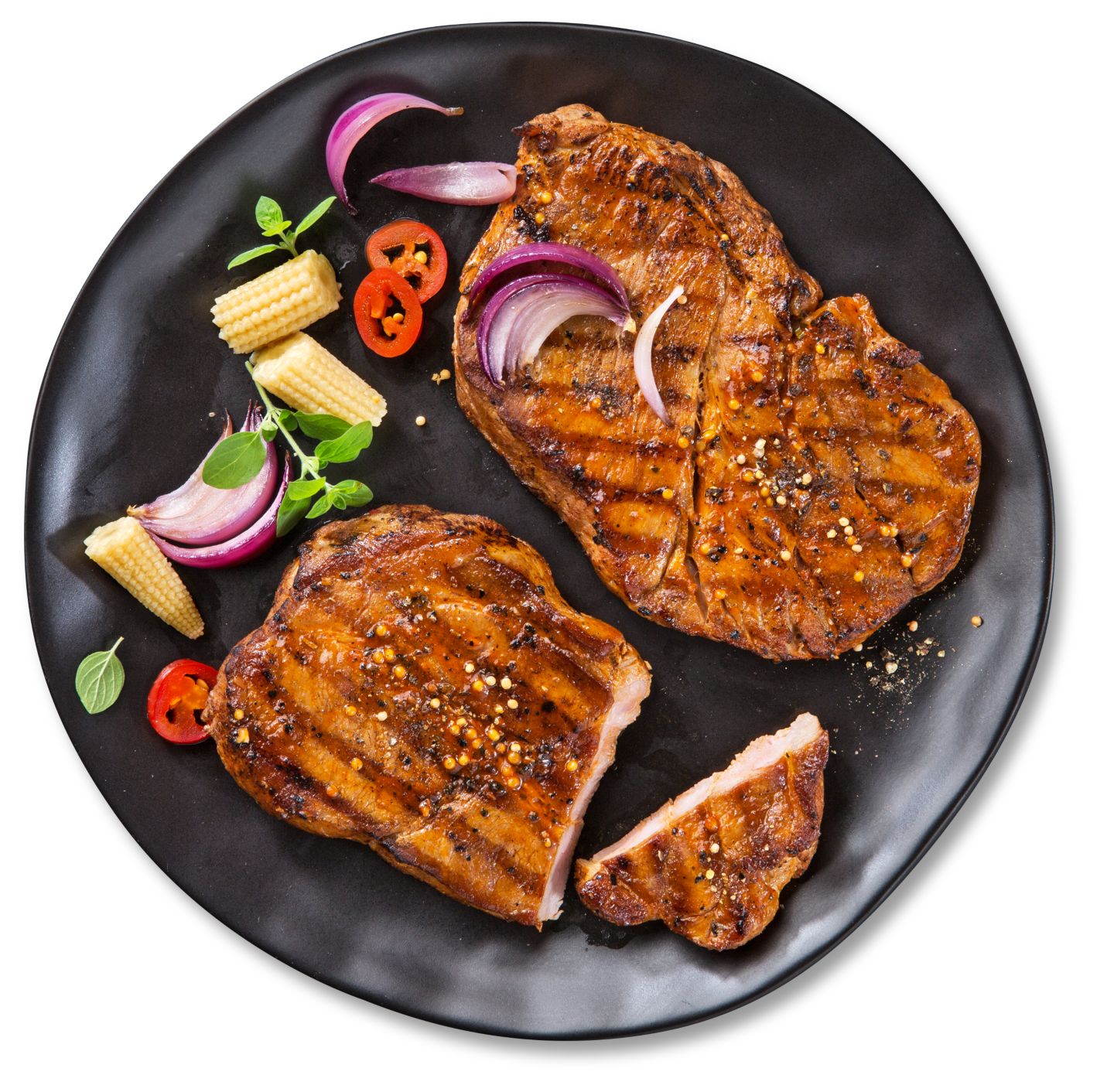 K-PURLAND Schweinenackensteak Mexico Style XXL