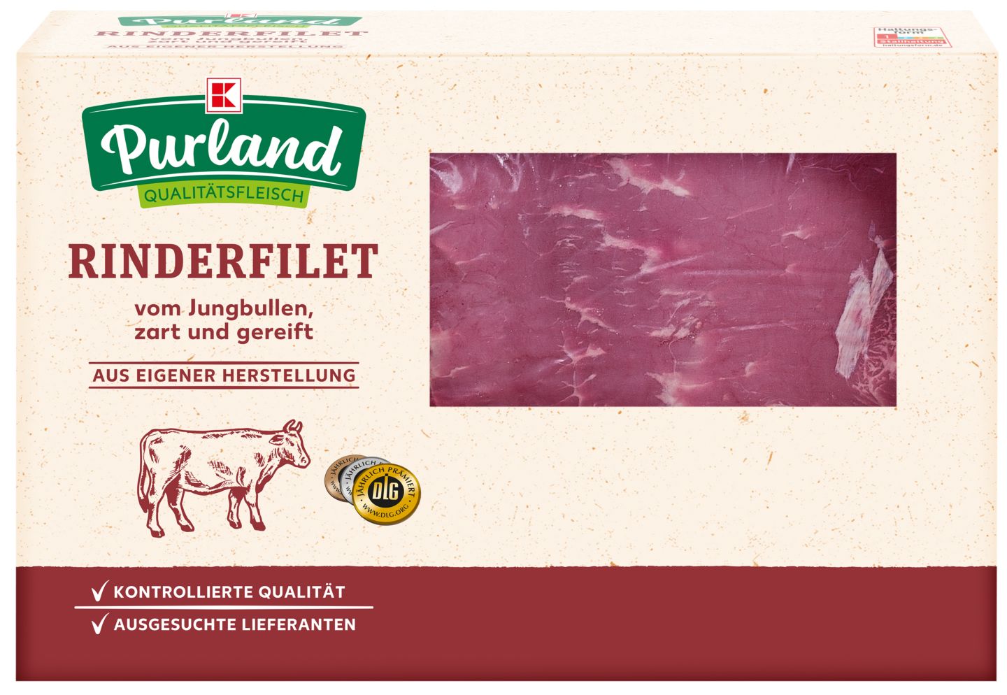 K-PURLAND Rinderfilet vom Jungbullen, am Stück, gereift