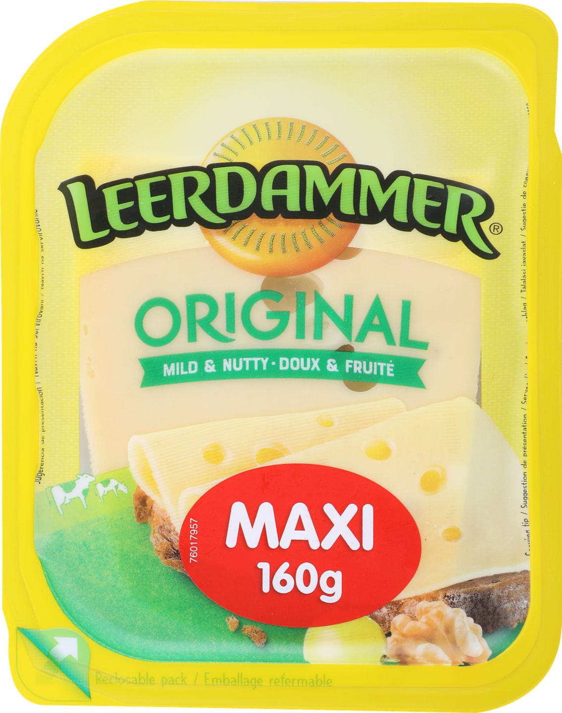 Leerdammer Maxi Polotvrdý zrejúci syr