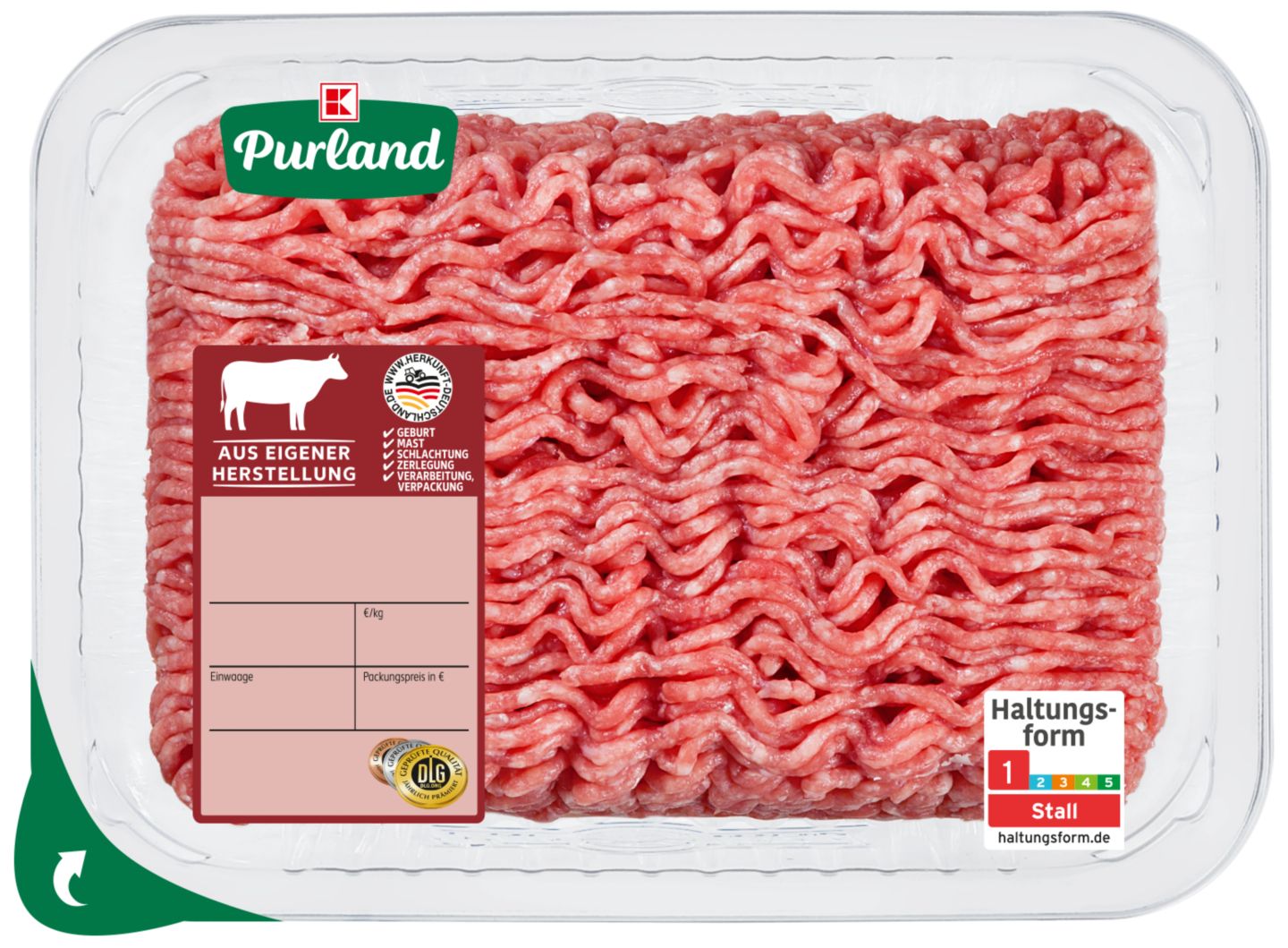 K-PURLAND Rinderhackfleisch 