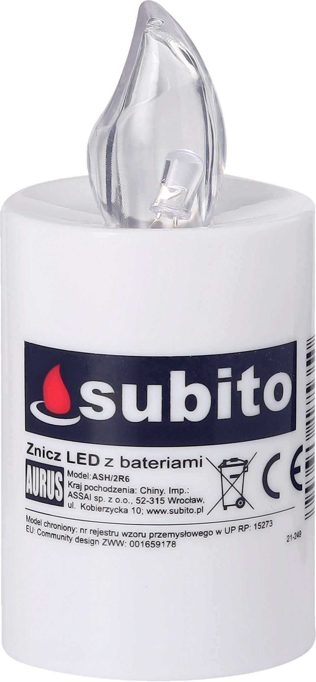 Zdjęcie oferty Wkład LED Subito Aurus z bateriami 2xR6, czas palenia 60 dni