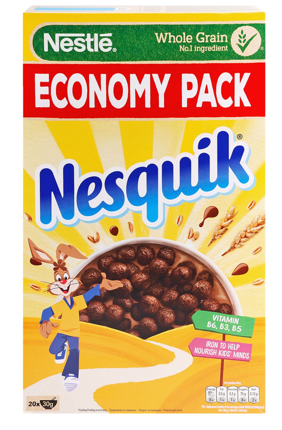 Nestle Nesquik žitne pahuljice
MPC 2.5.2025=6,29€