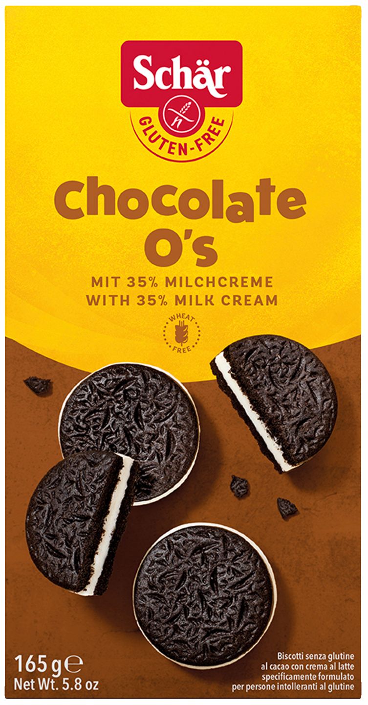 Schär Chocolate O´s sušienky
kakaové bezgluténové