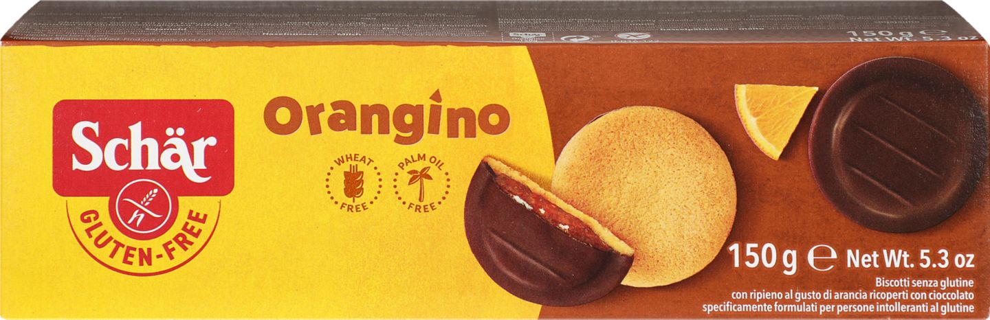 Schär Orangino jemné pečivo
bezgl.,čokoláda-pomaranč