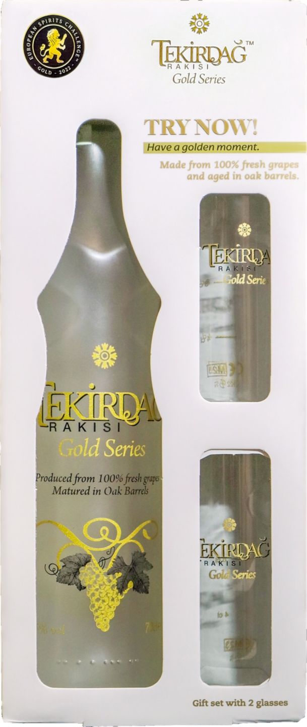 Изображение на Tekirdag Rakisi Анасонова напитка
Gold Series