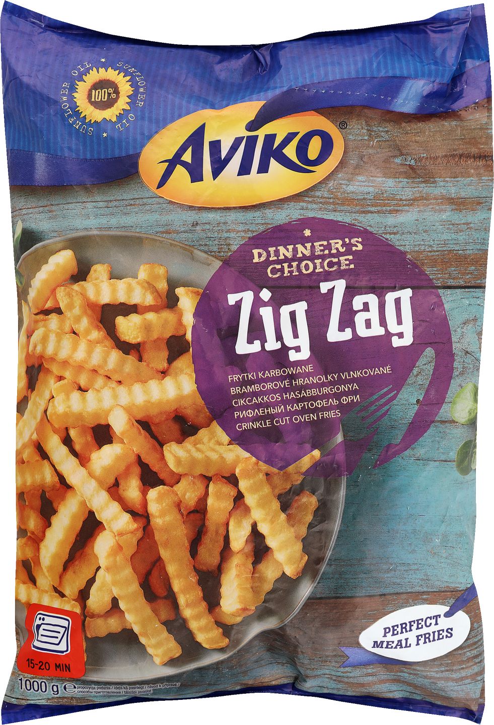 Aviko Zig Zag Zemiakové vlnky do rúry