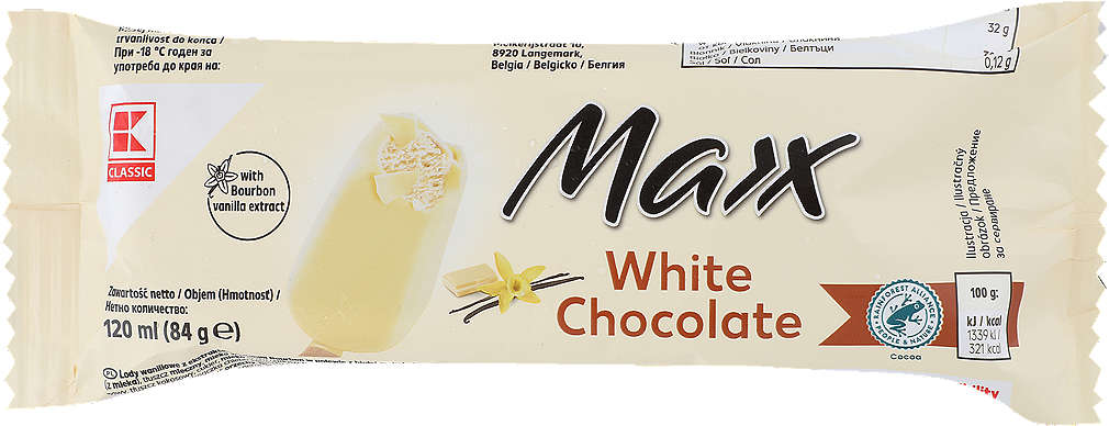 Изображение за продукта K-Classic Бял шоколадов сладолед Maxx
