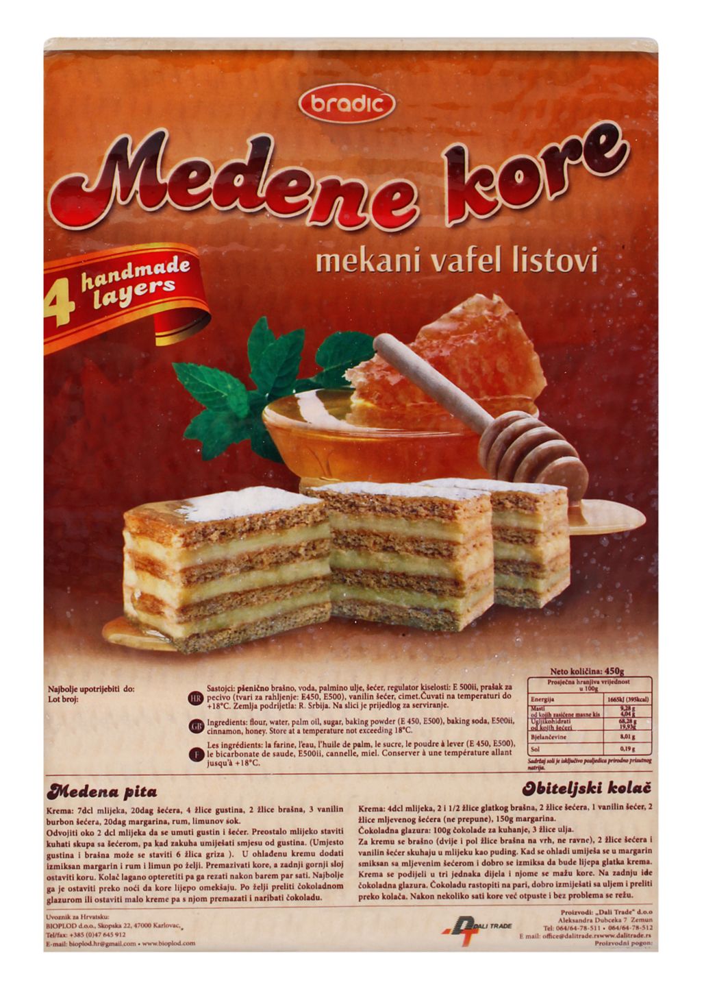 Bradić Kore za kolače
MPC 2.5.2025=3,15€