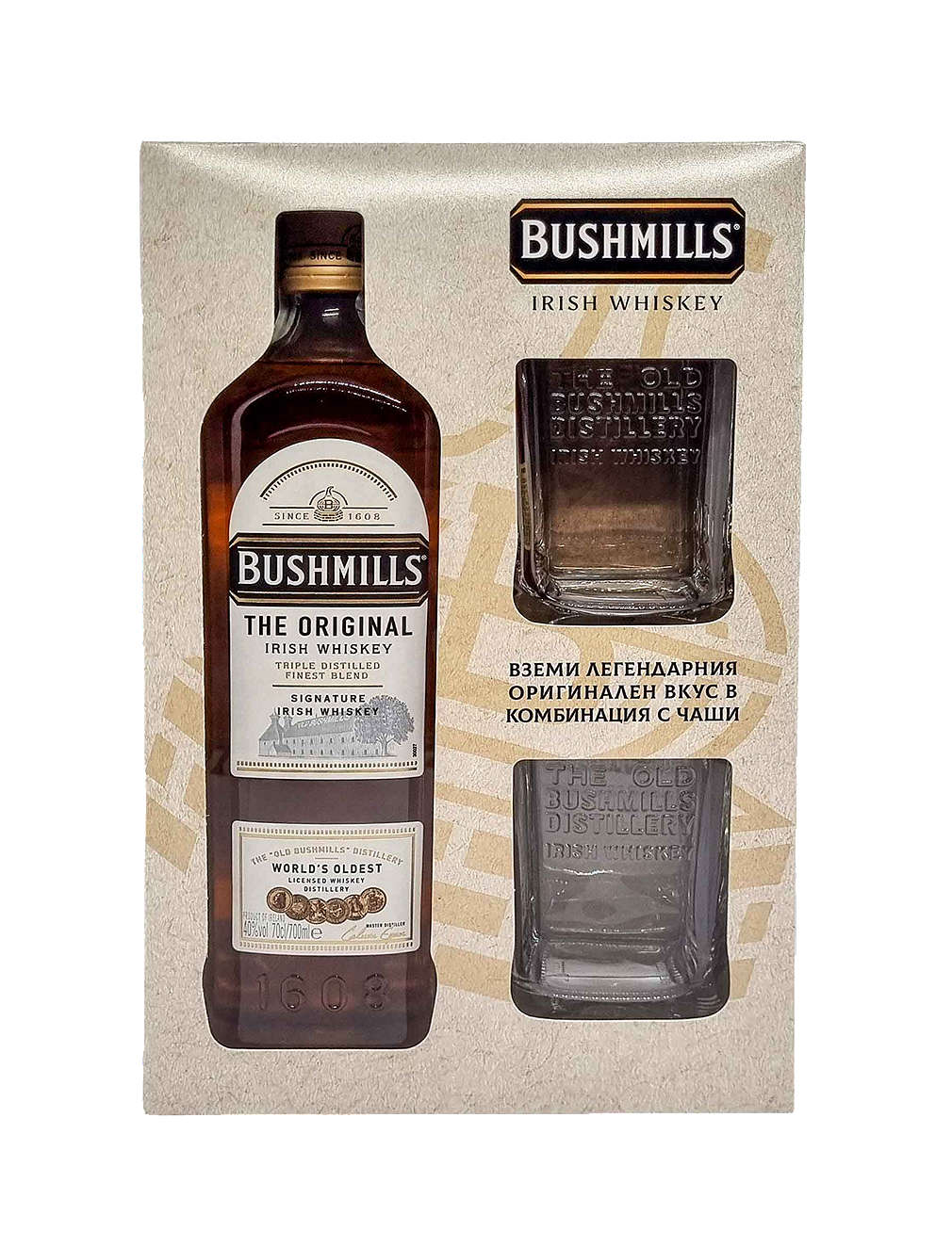 Изображение за продукта Bushmills Original Ирландско уиски промопакет