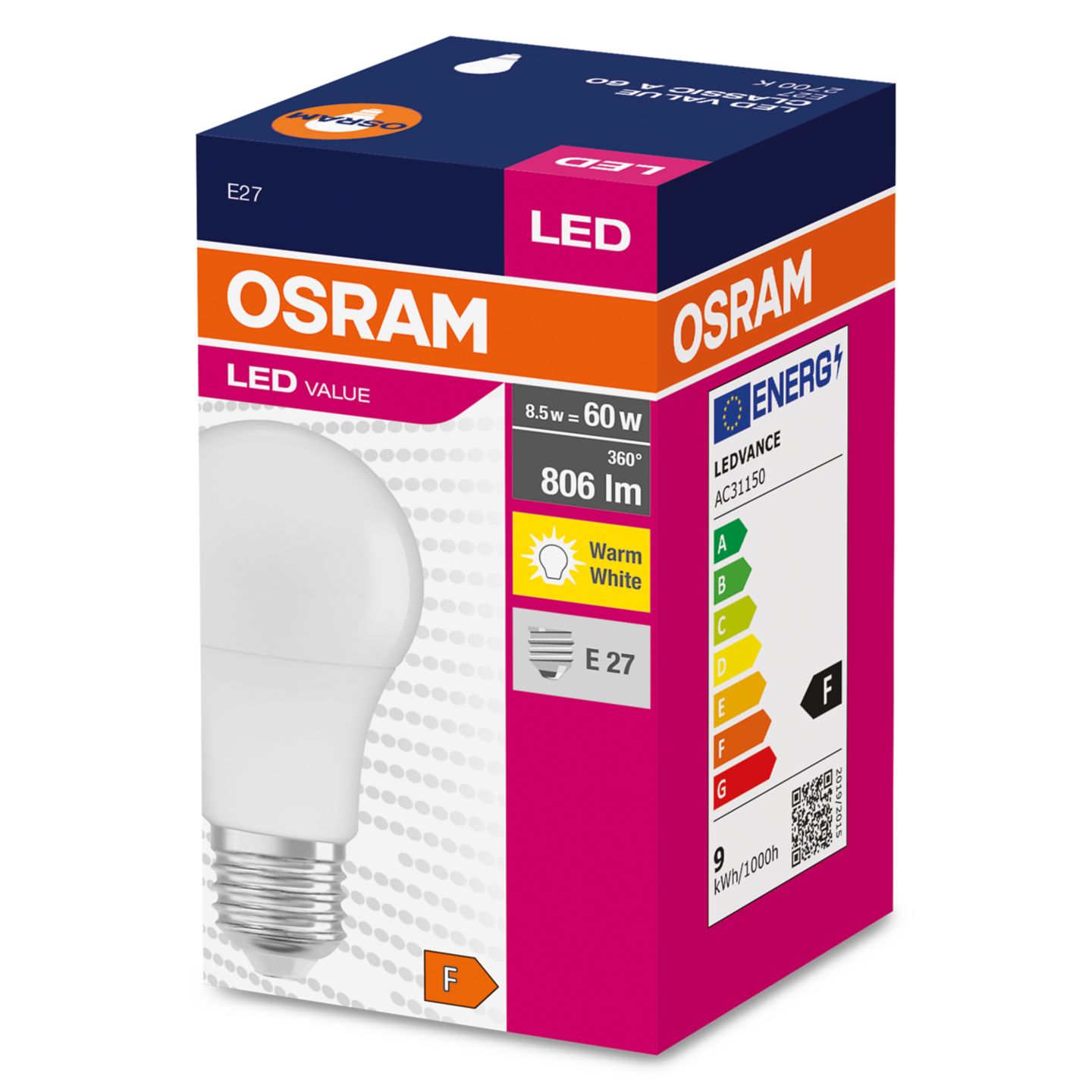 Изображение на Osram LED VALUE крушка
Е27