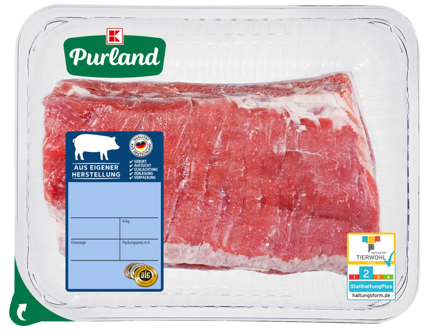 K-PURLAND Schweinebauch mit Knochen