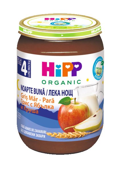 Изображение на Hipp Млечна каша BIO
грис, ябълка, круша
