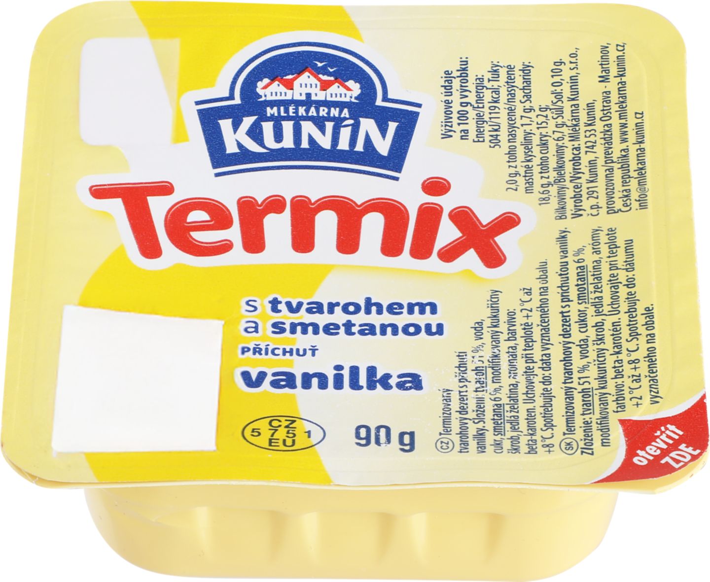 Mlékárna Kunín Termix Tvarohový dezert