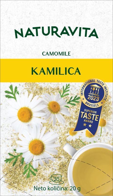 Naturavita Čaj od kamilice
MPC 2.5.2025=1,49€