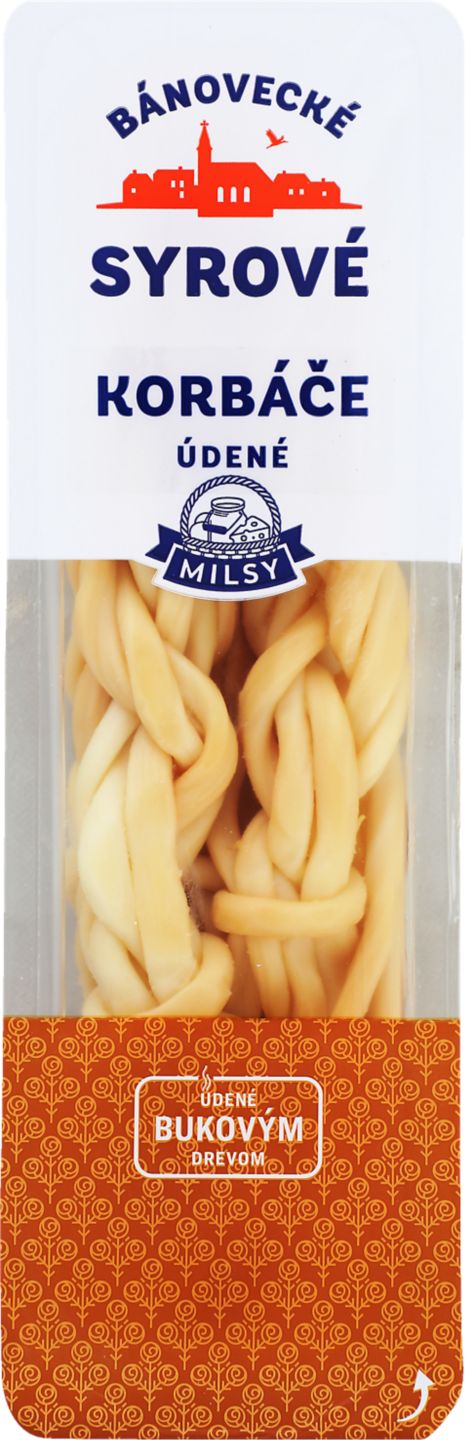 Milsy Bánovecké korbáčiky Nezrejúci parený syr