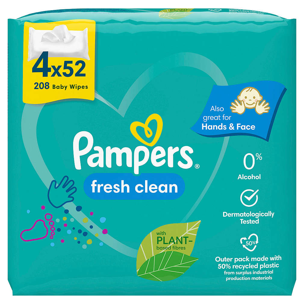 Изображение за продукта Pampers Бебешки влажни кърпички различни видове