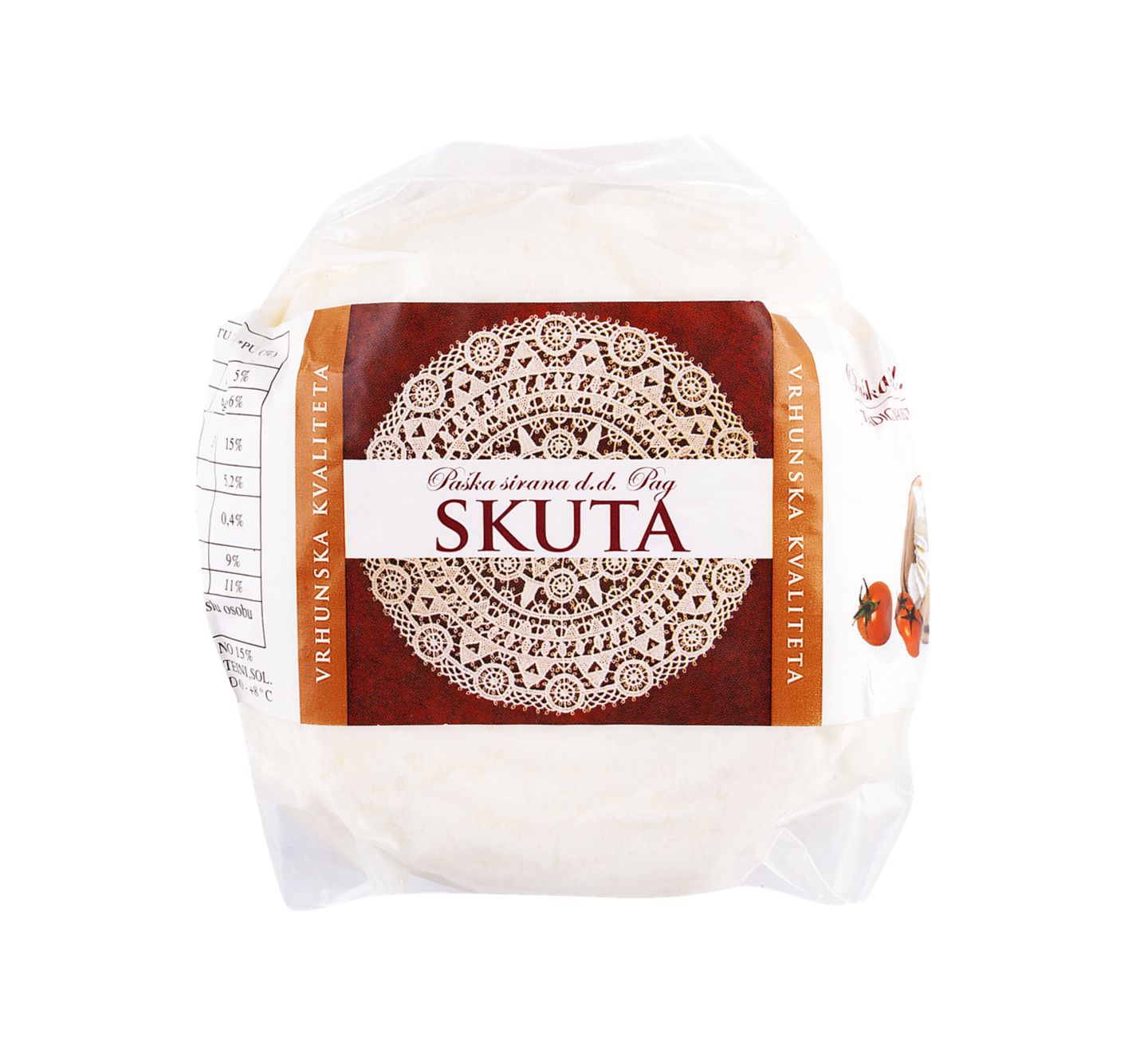 Paška sirana Sir Skuta
MPC 2.5.2025=3,39€
