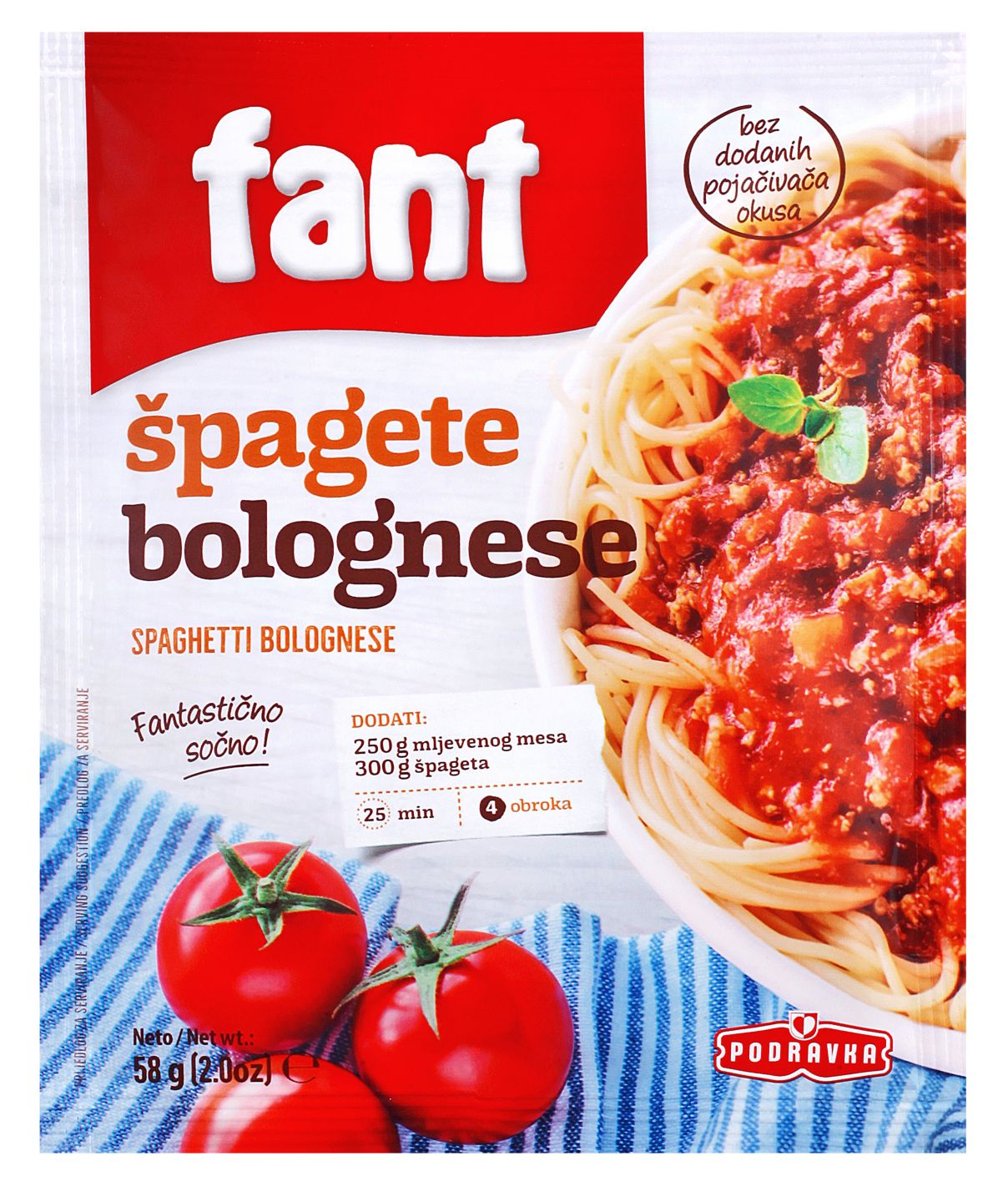 Fant Mješavina  špagete bolognese
MPC 2.5.2025=1,39€