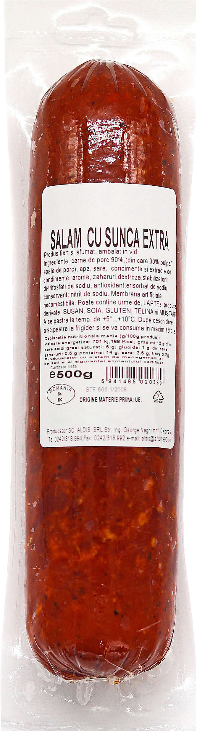 Aldis - Salam cu şuncă 500 g