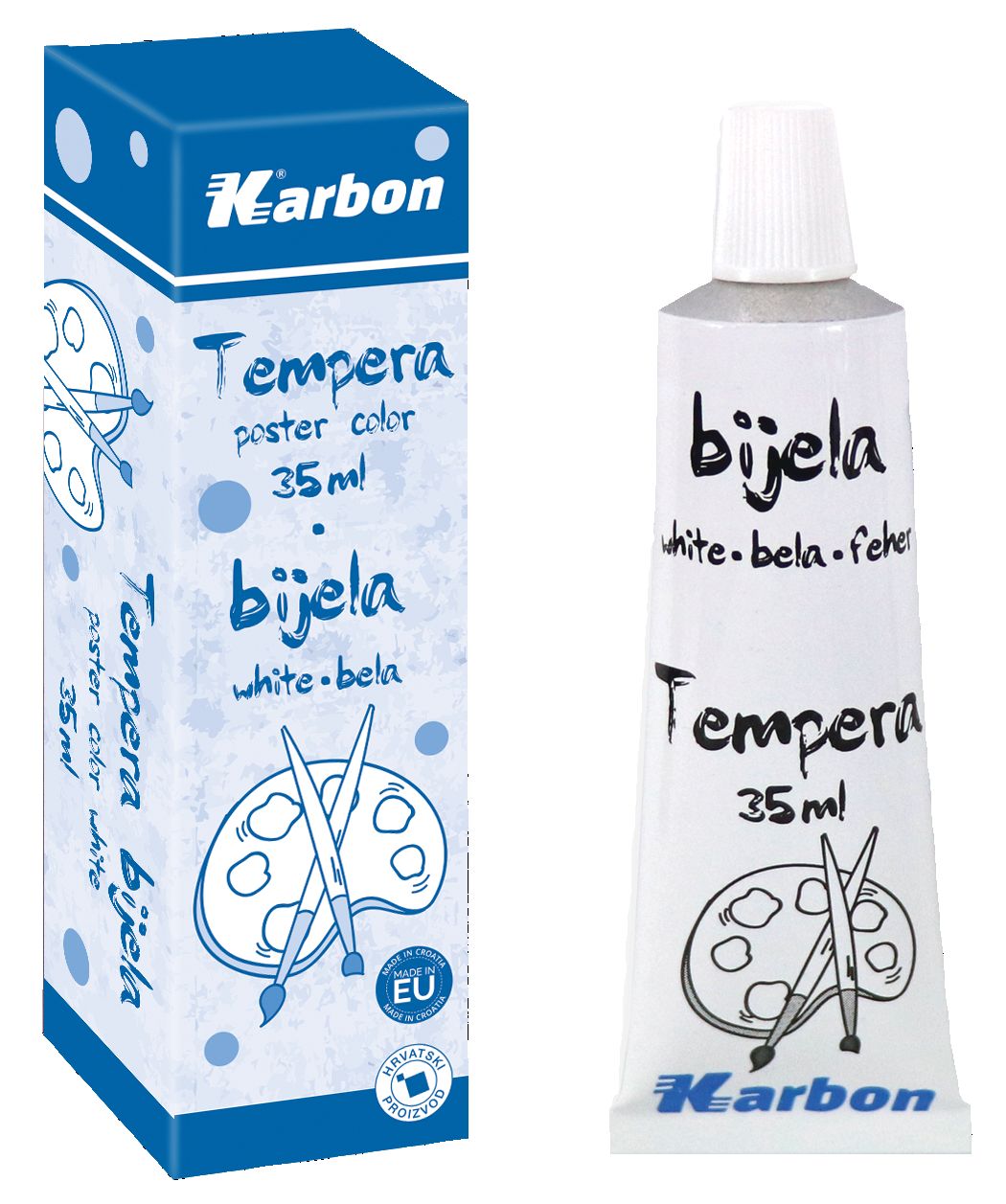 Karbon Tempera u tubi bijela 35 ml