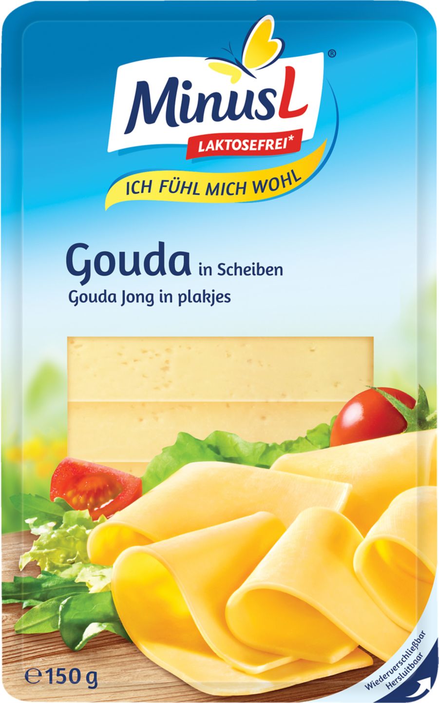 Minus L Zrejúci polotučný syr
Gouda plátky delakt.