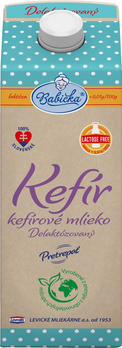 Babička Delakt.kefírové mlieko
zo zníženým množstvom tuku