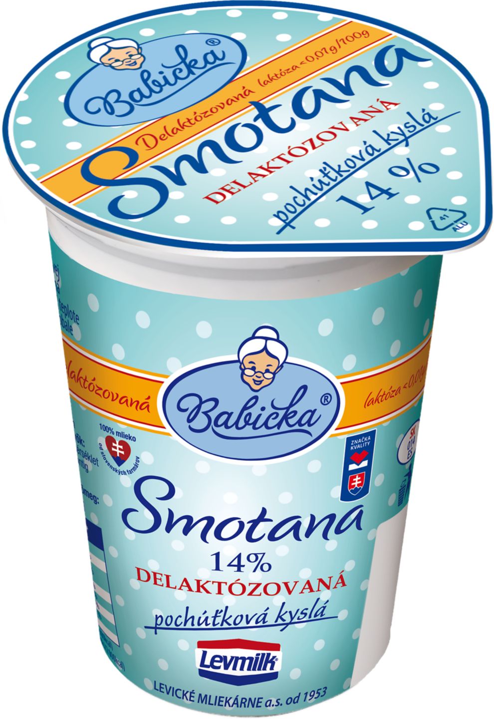 Babička Smotana pochúťková
kyslá delaktózovaná
