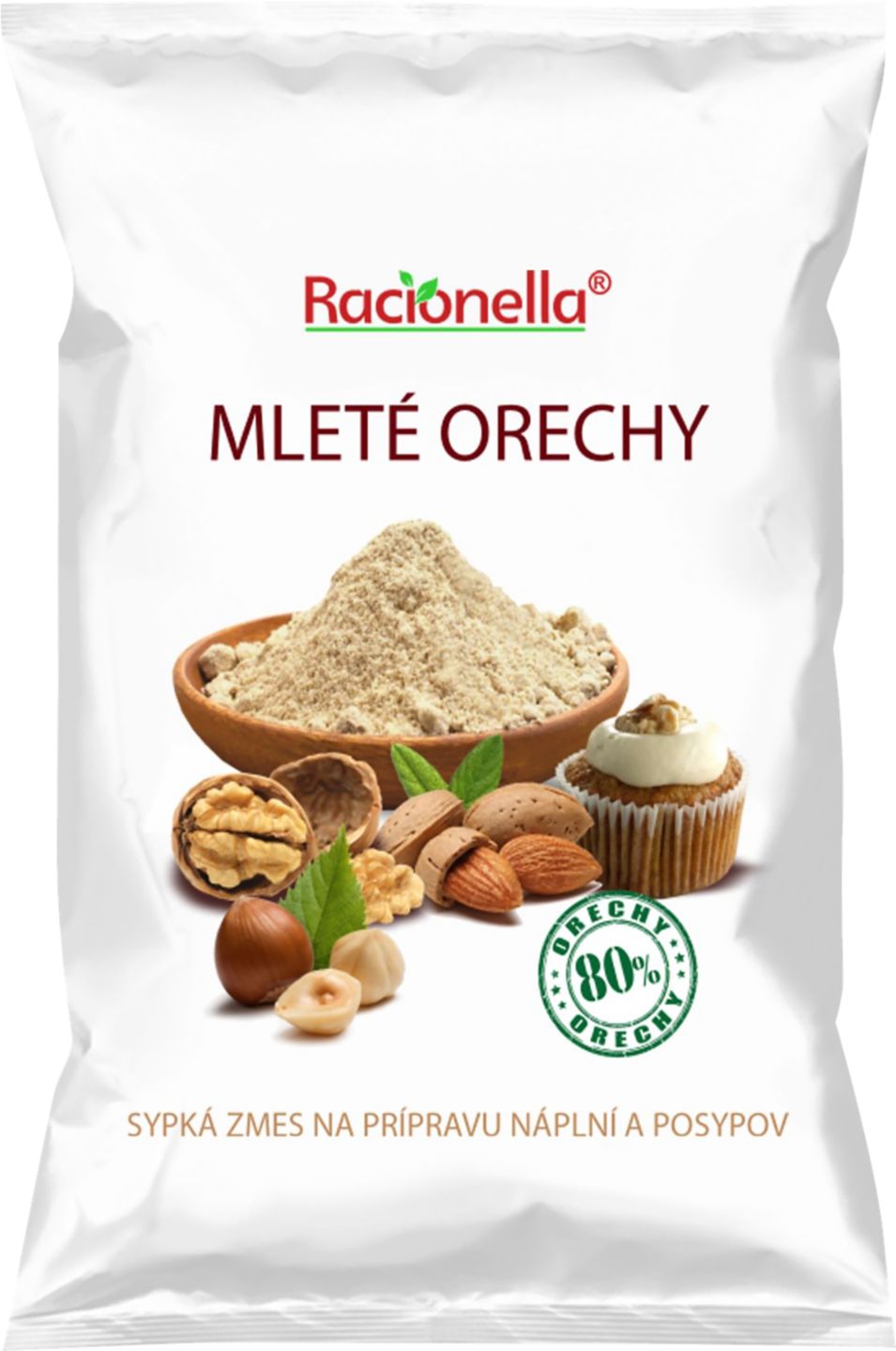 Racionella Mleté orechy 80 %