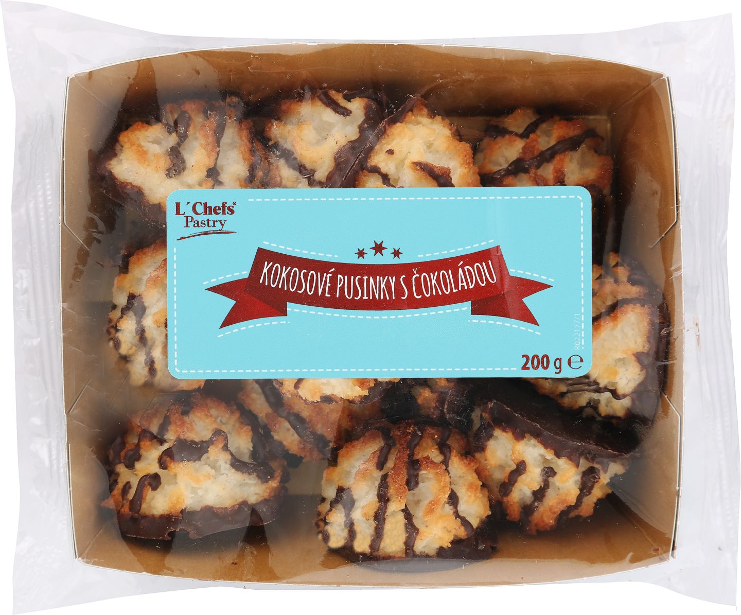 Kokosové pusinky s čokoládou